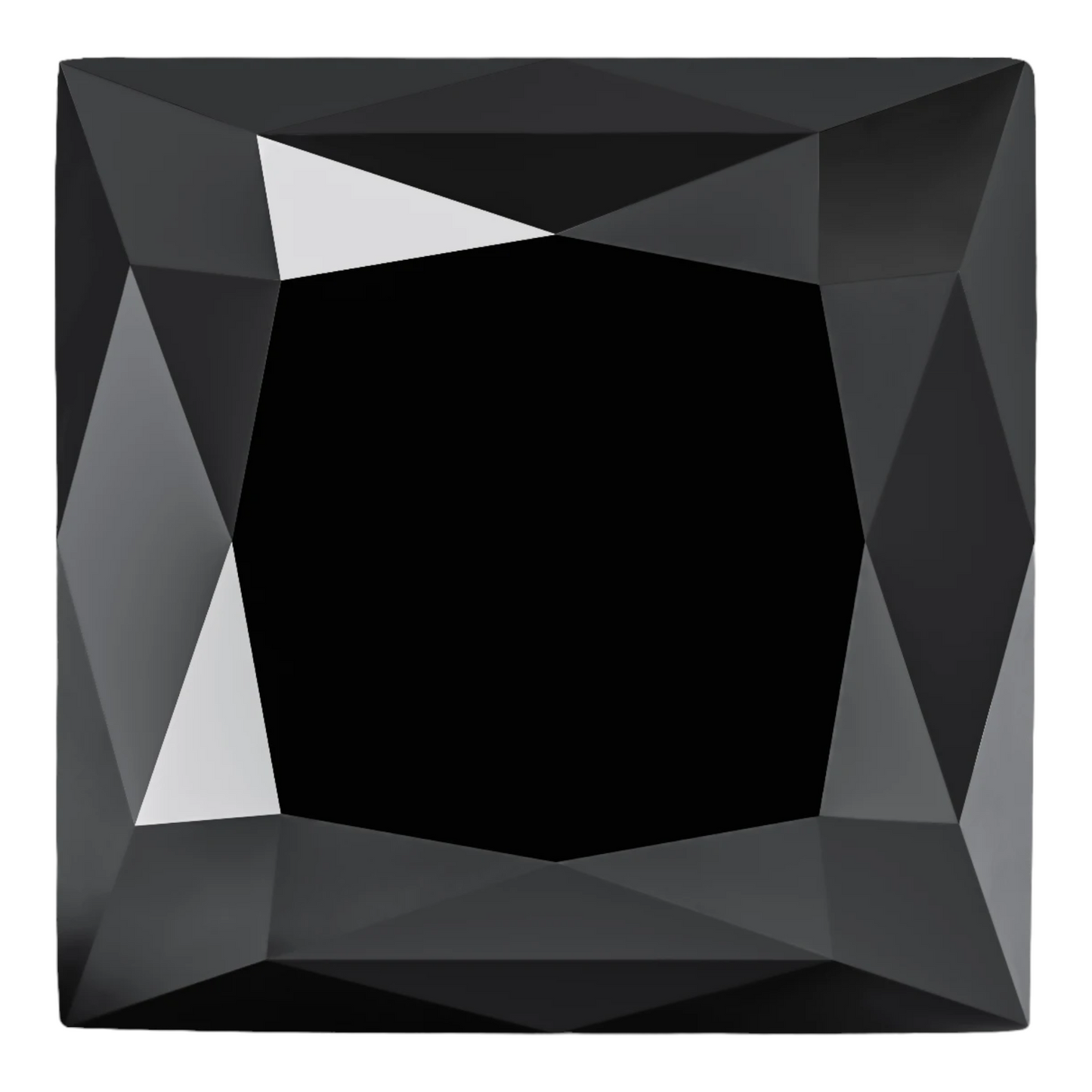 Black Princess Cut Moissanites