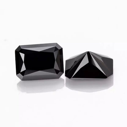 Black Radiant Cut Moissanites