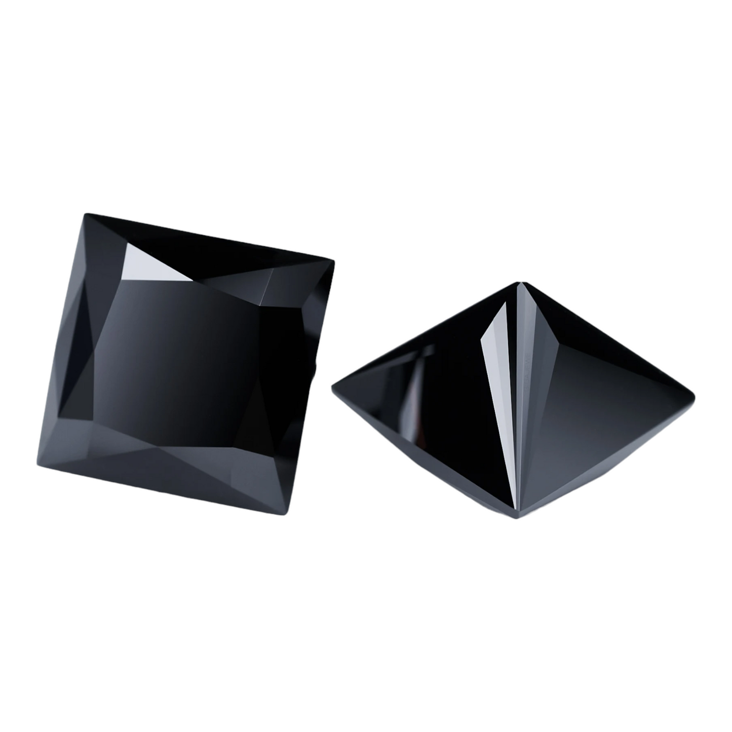 Black Princess Cut Moissanites