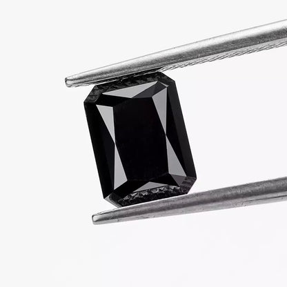 Black Radiant Cut Moissanites