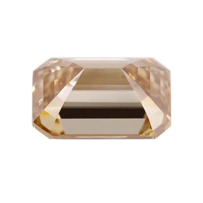 Champagne Emerald Cut Moissanites