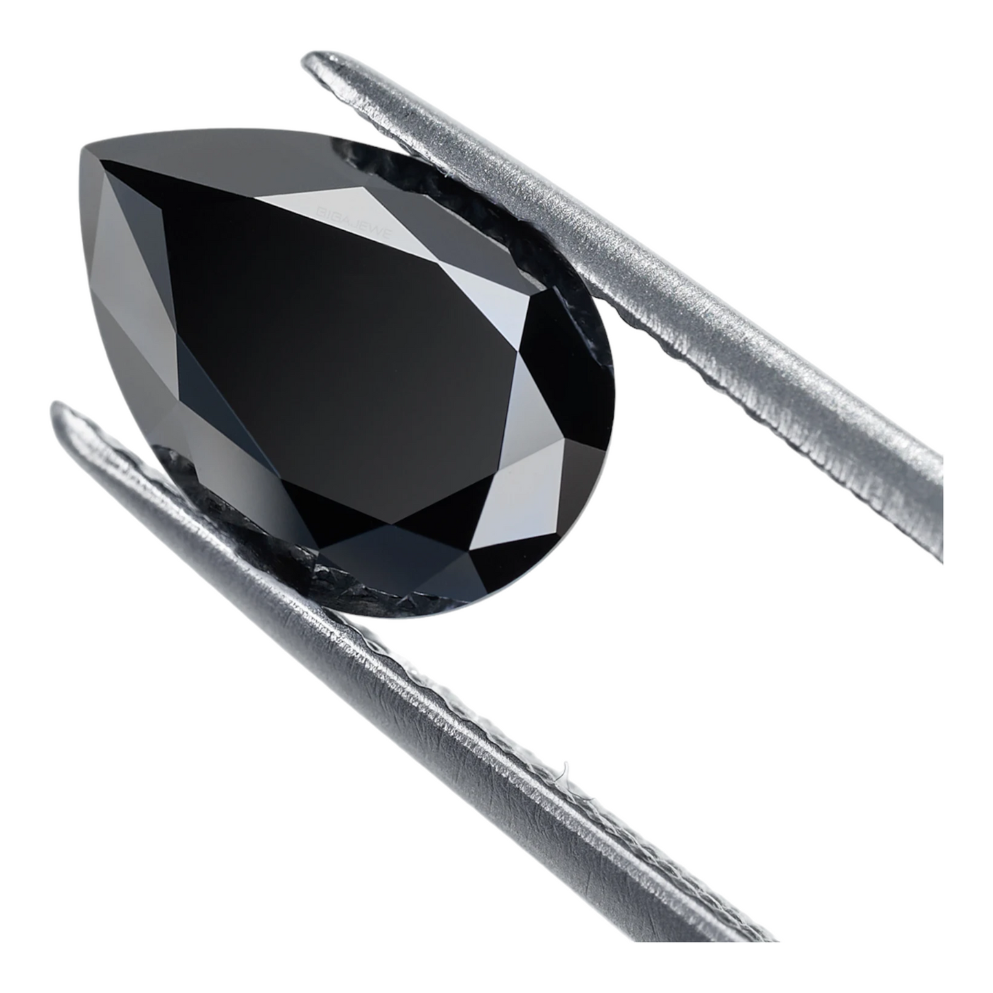 Black Pear Cut Moissanites