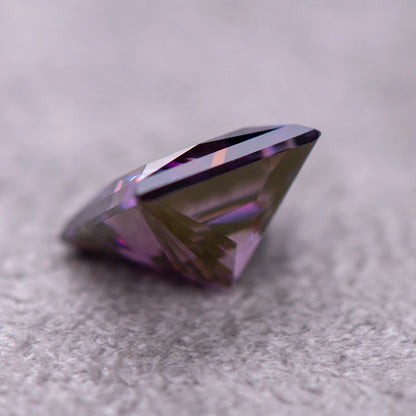 Imperial Purple Princess Cut Moissanites