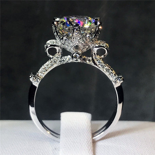 Ornate Royal Protea Moissanite Ring