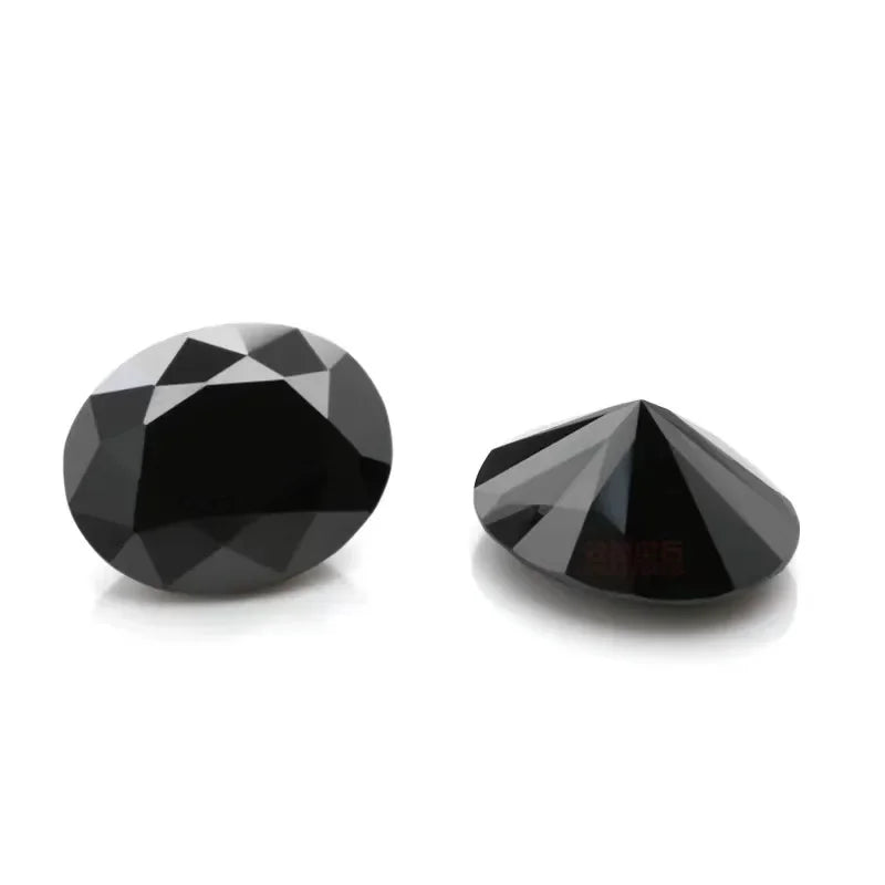 Black Oval Cut Moissanites