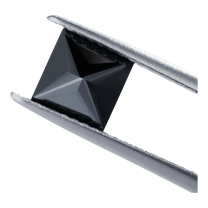 Black Princess Cut Moissanites