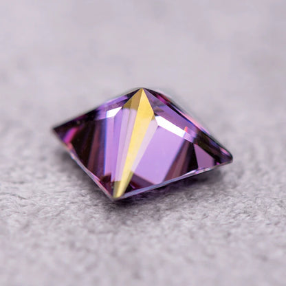 Imperial Purple Princess Cut Moissanites