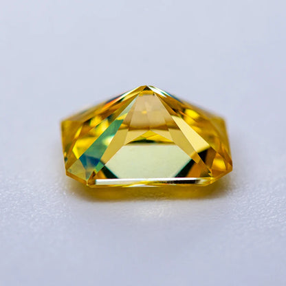 Sun Yellow Radiant Cut Moissanites