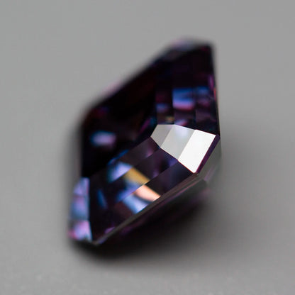 Imperial Purple Asscher Cut Moissanites