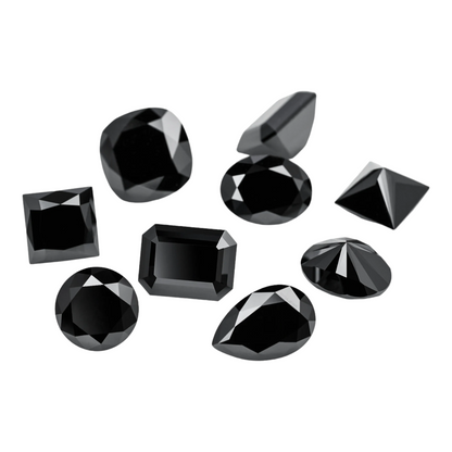 Black Pear Cut Moissanites