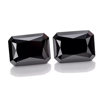 Black Radiant Cut Moissanites