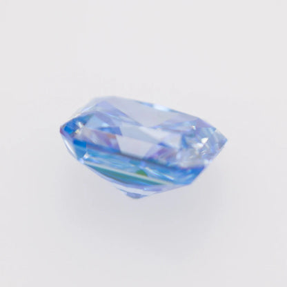 Cornflower Blue Radiant Cut Moissanites