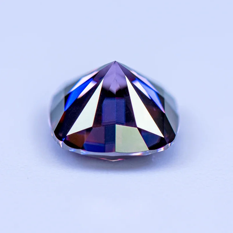 Imperial Purple Cushion Cut Moissanites