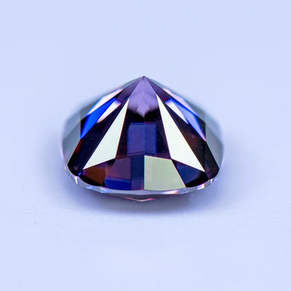 Imperial Purple Cushion Cut Moissanites