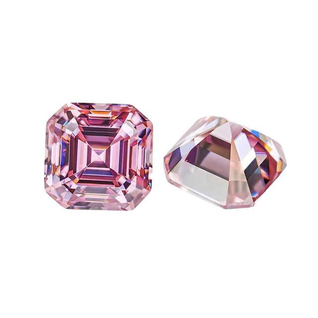 Soft Pink Moissanites