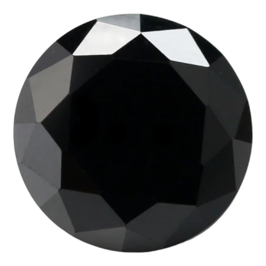 Black Round Brilliant Cut Moissanites