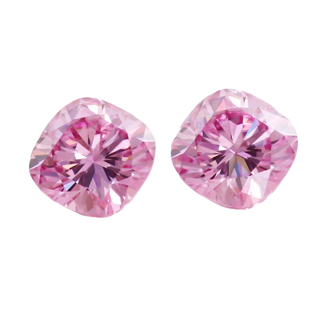 Soft Pink Moissanites