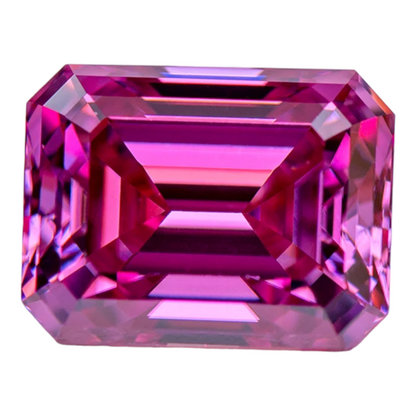 Vivid Pink Moissanites