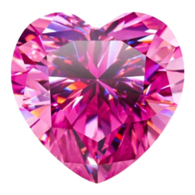 Vivid Pink Moissanites