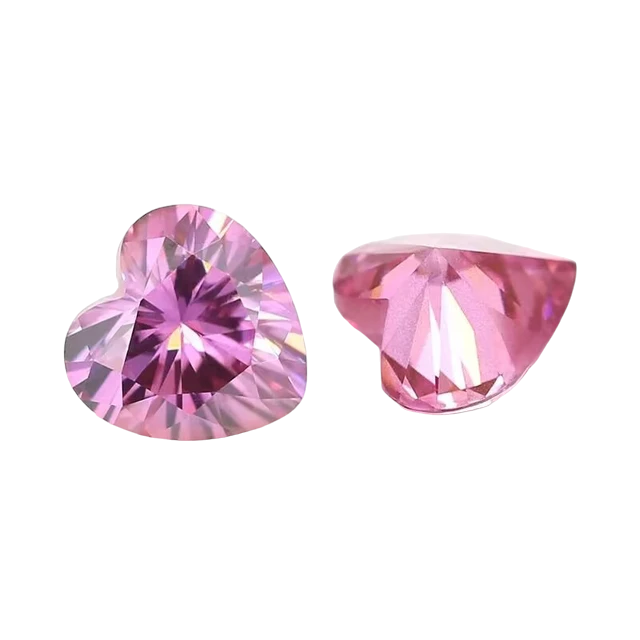 Soft Pink Moissanites