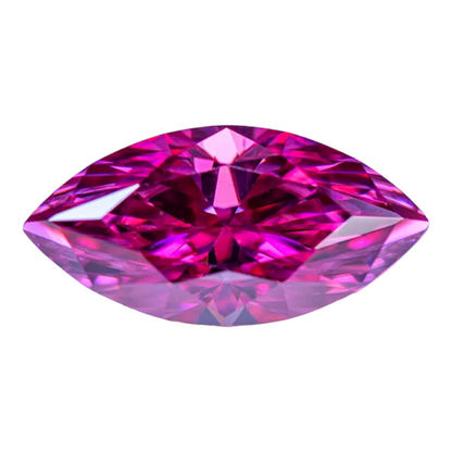 Vivid Pink Moissanites