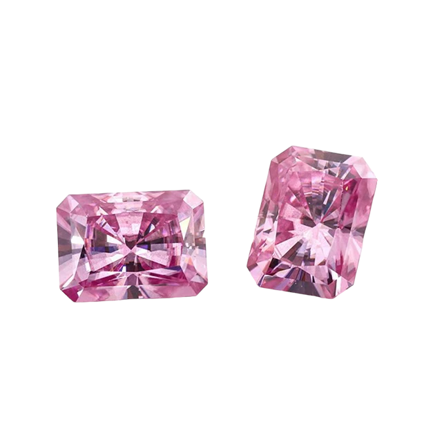 Soft Pink Moissanites