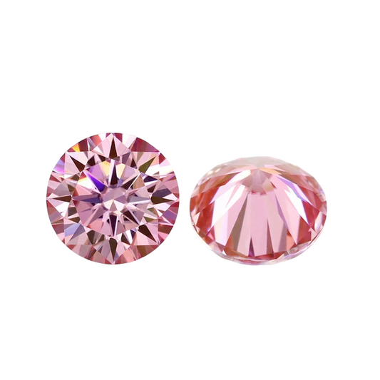 Soft Pink Moissanites