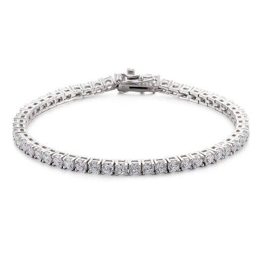 Dazzling Delights Round Brilliant Cut Moissanite Tennis Bracelets