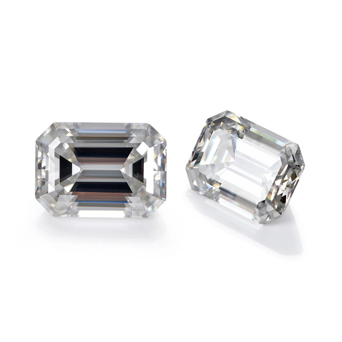 Emerald Cut Moissanites Dazzling Delights