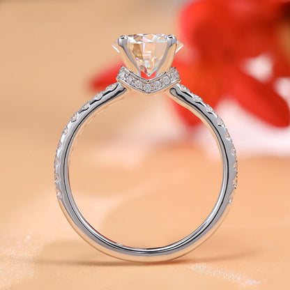 Dazzling Delights 1.9ct Round Brilliant Cut Moissanite Ring