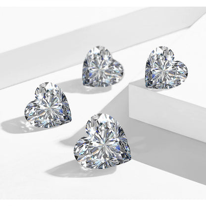 Dazzling Delights Heart Cut Moissanites