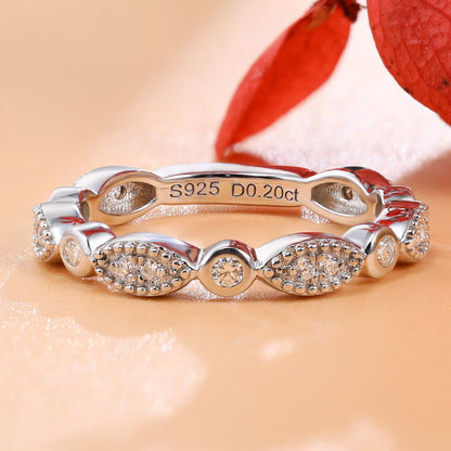 Dazzling Delights Ornate Moissanite Full Eternity Ring