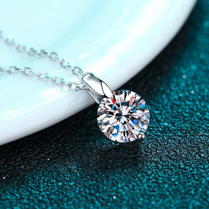 Dazzling Delights Moissanite Drop Pendant Necklace