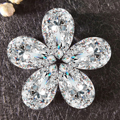 Dazzling Delights Pear Cut Moissanites