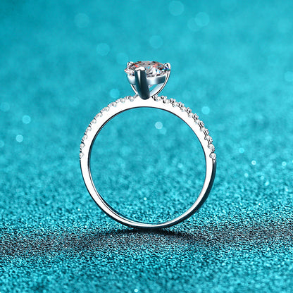 Dazzling Delights Heart Cut Moissanite Ring