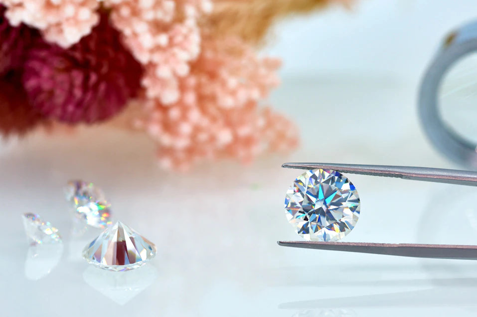 Dazzling Delights Round Brilliant Cut Moissanites