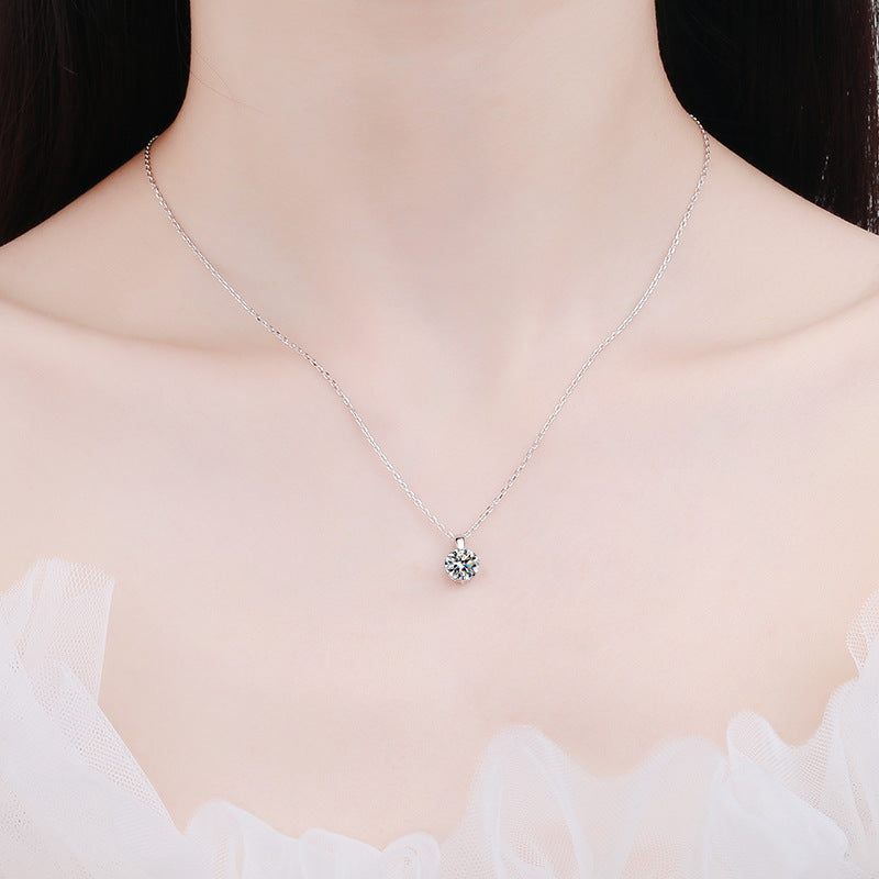 Dazzling Delights Moissanite Drop Pendant Necklace