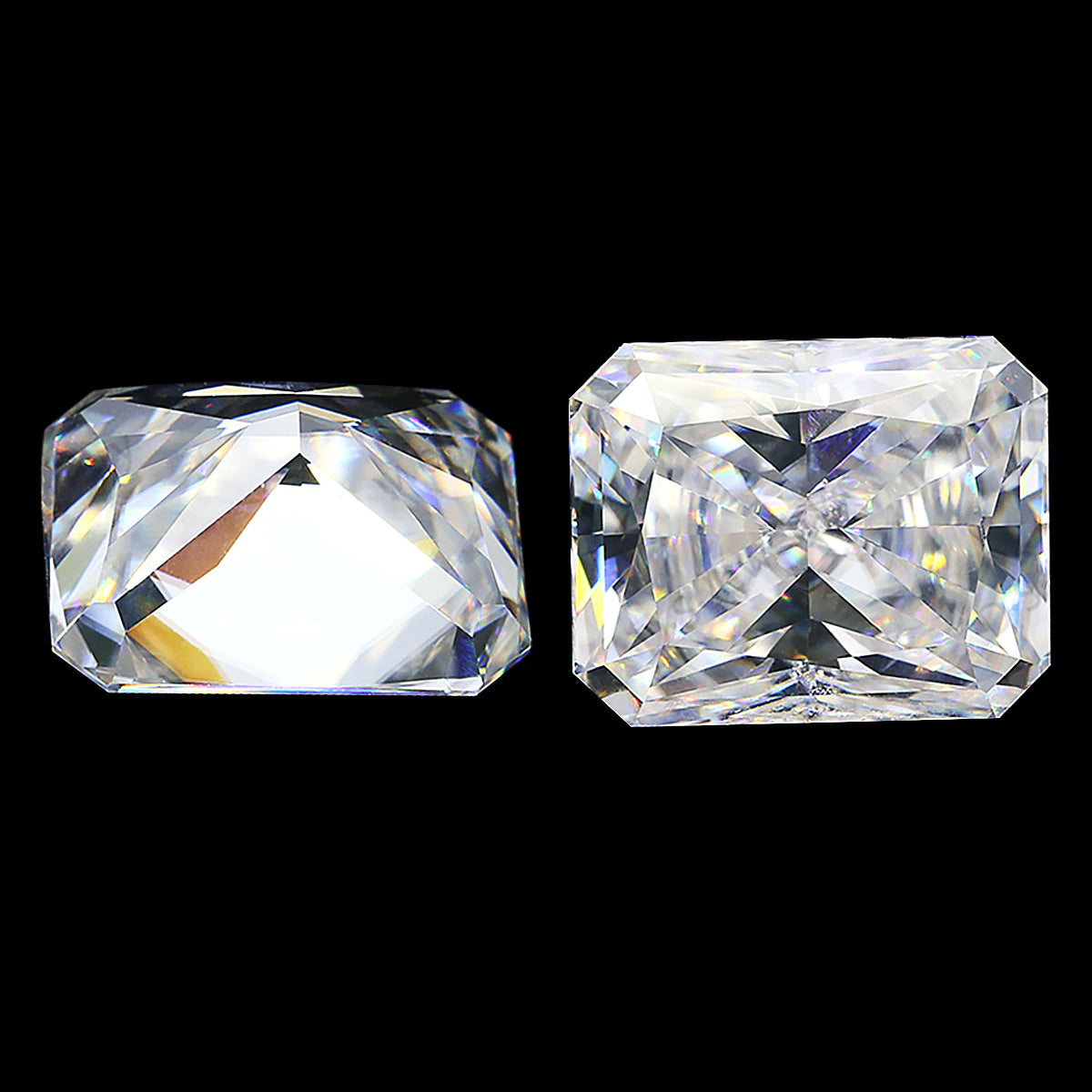 Dazzling Delights Radiant Cut Moissanites