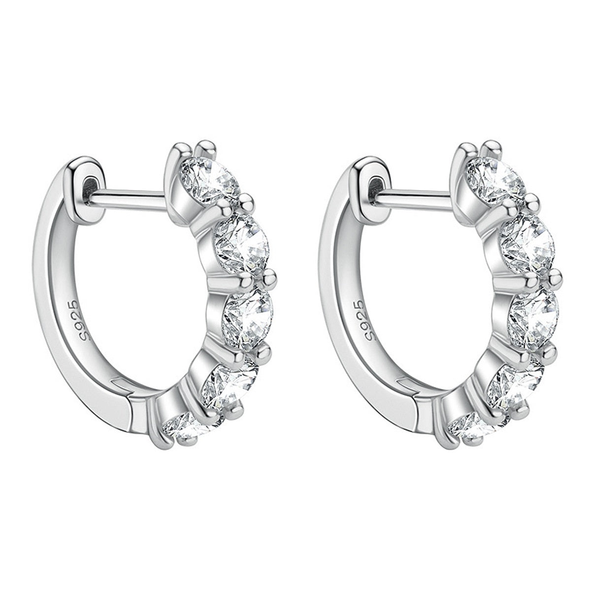 Dazzling Delights 3ct Moissanite Hoop Earrings