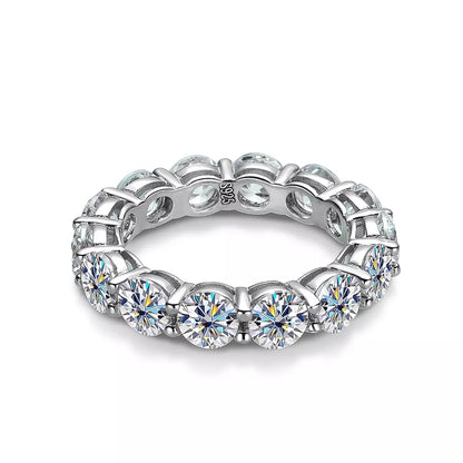 Dazzling Delights 7ct Round Brilliant Cut Moissanite Full Eternity Ring Wedding Band